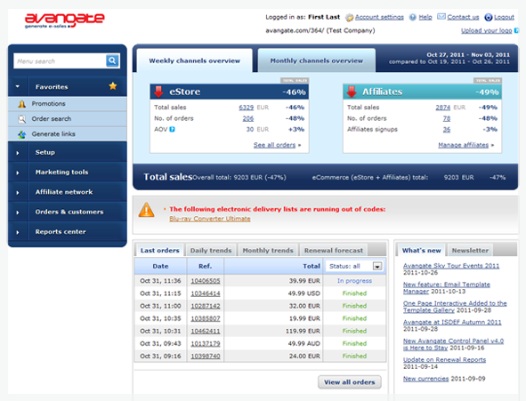 Intuitive Administration Interface