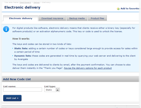 Electronic Delivery