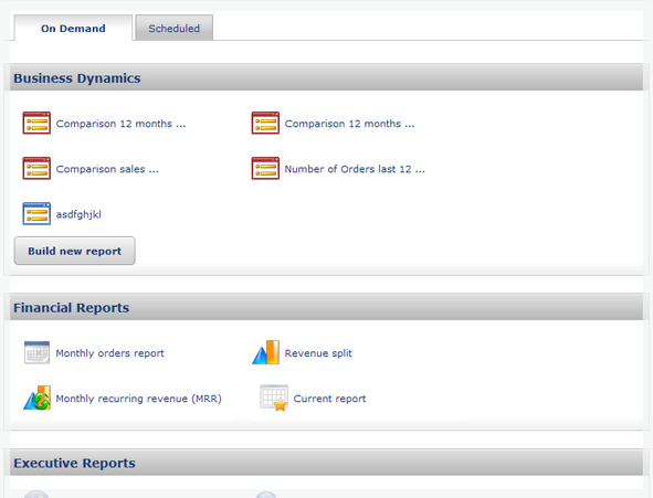 Reports Center